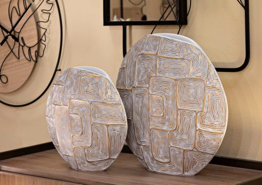 Mauro Ferretti - Vaso eclips resina cm 48x13x44.5