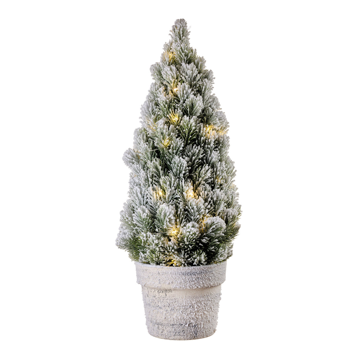 L'Oca Nera - Albero xmas innevato con led