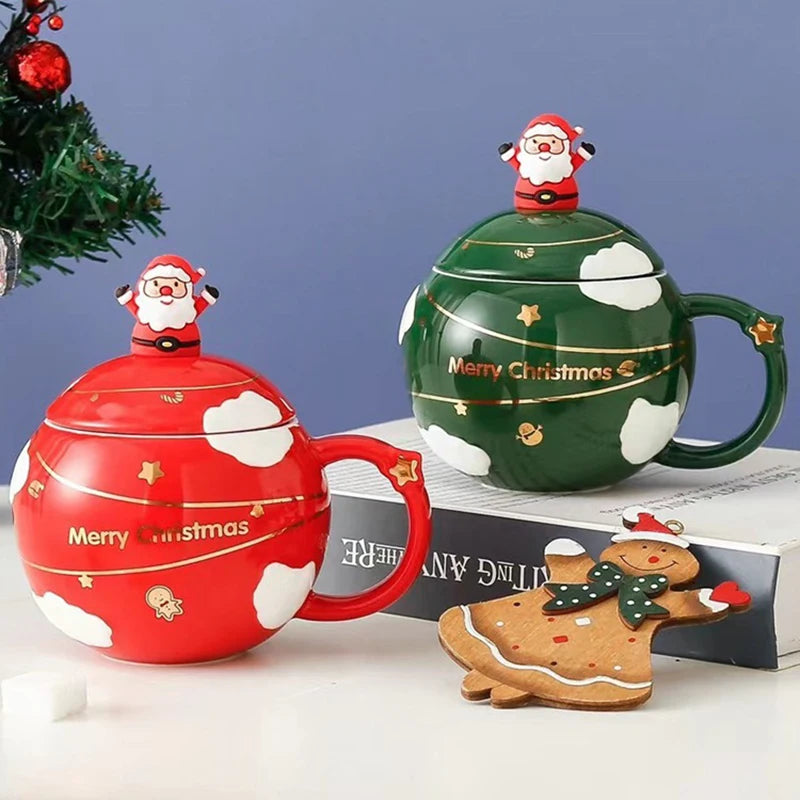 Cuore Matto - set 2 Mug palla di Natale con cucchiaino