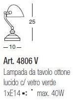 PERENZ- Ministero lampada da tavolo
