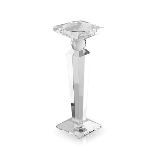 Hervit- PORTACANDELA CRISTALLO OBELISCO H 36 CM
