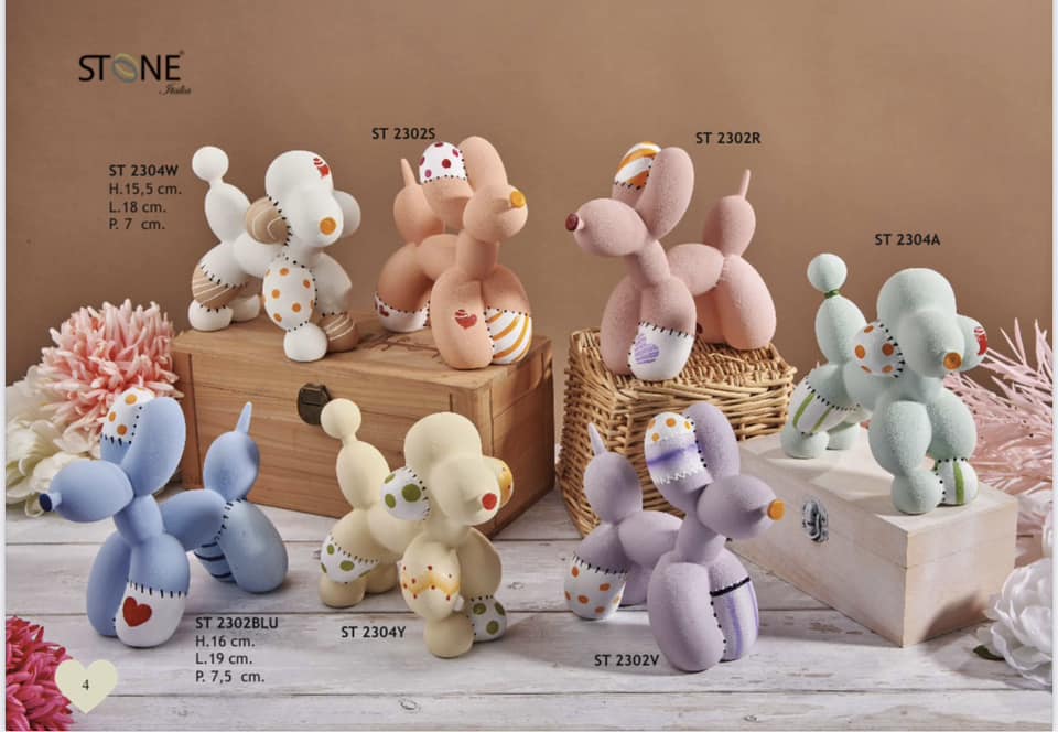 Stone - Balloon Dog Medio in più varianti