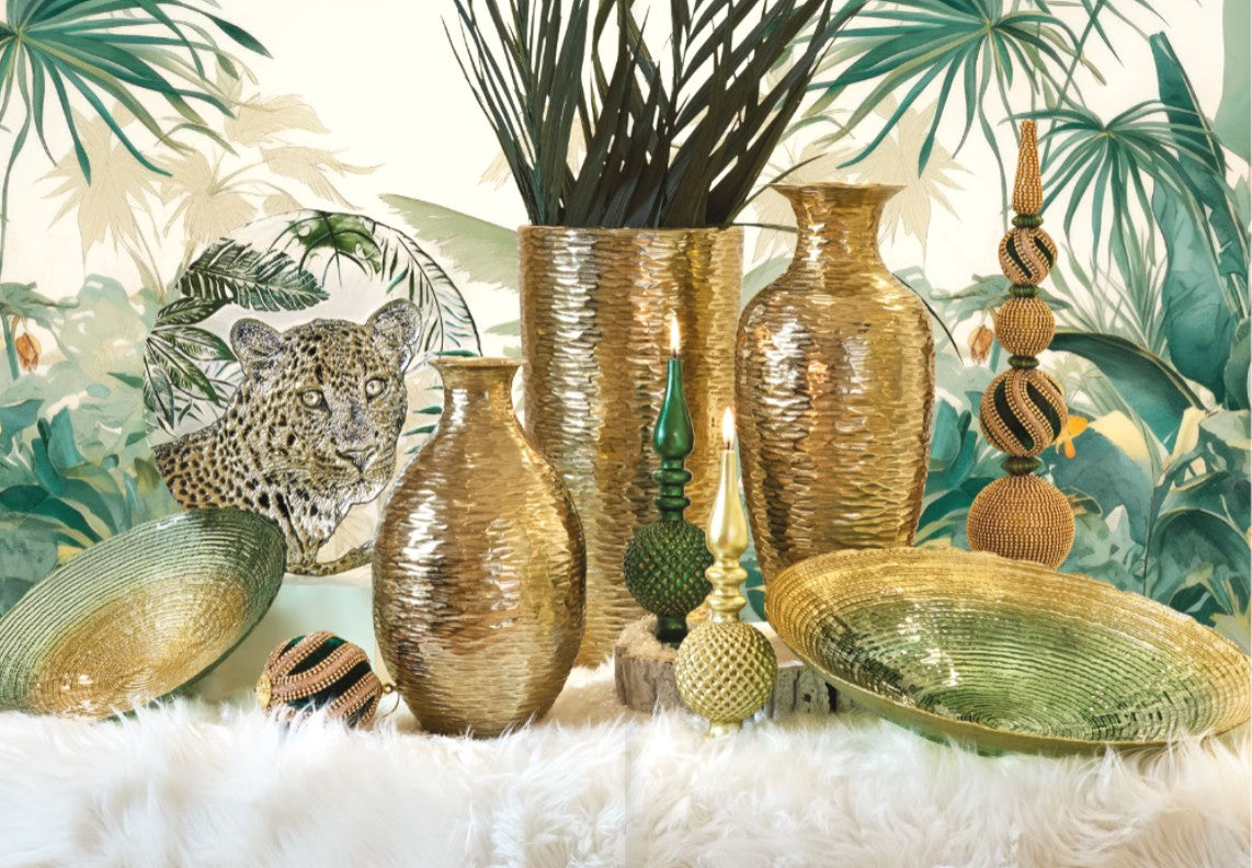 Fade - Jewel albero oro-verde cm40