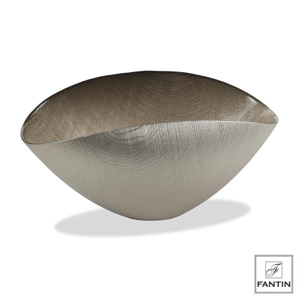 Fantin - Ciotola vetro tortora 38x18cm