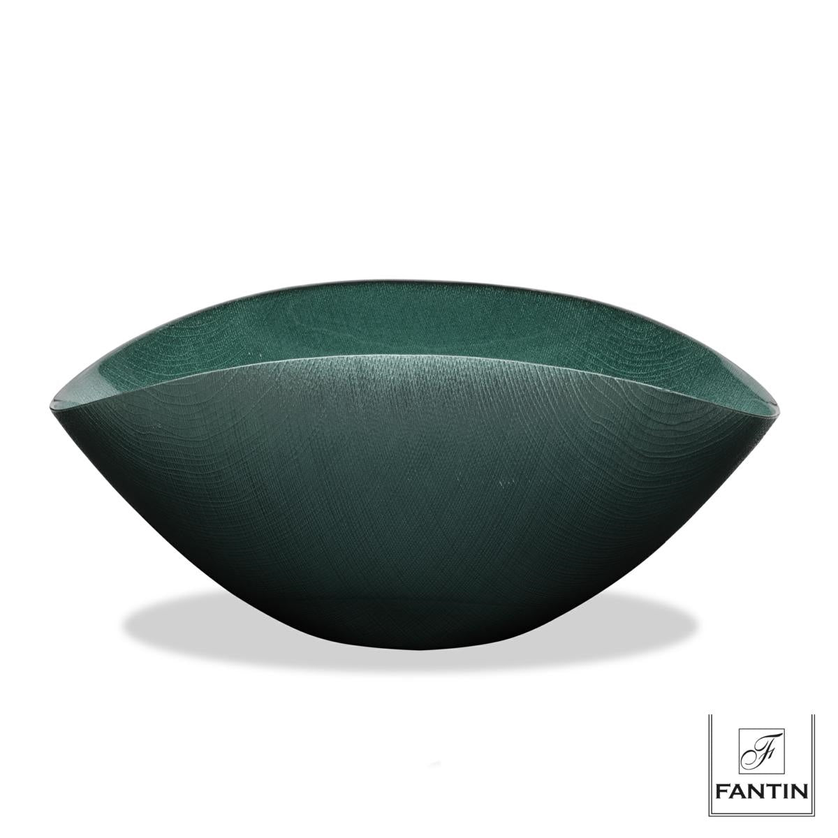 Fantin - Ciotola vetro verde 38x18cm