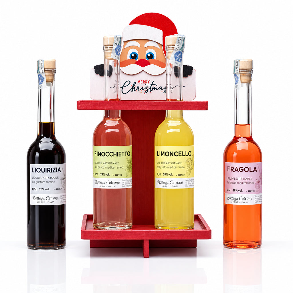 Emmebi - Mobiletto natalizio 4 liquori 100ml
