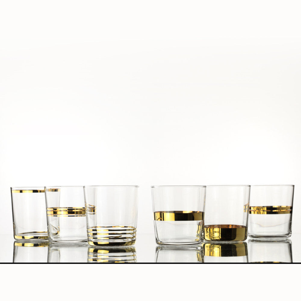 Weissestal - Bicchieri Aura Gold Mix 6 pz