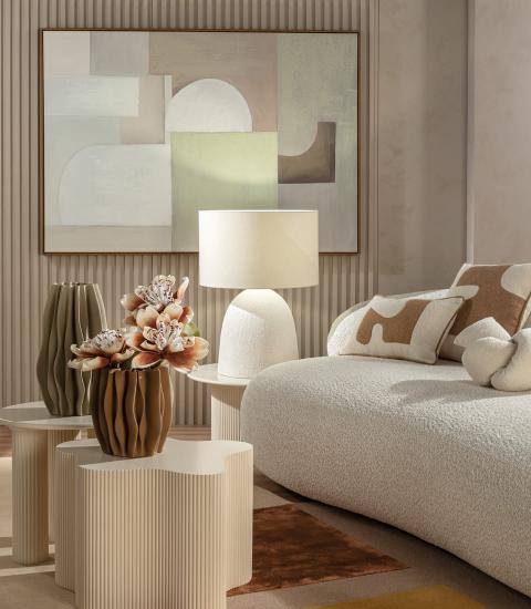 L'Oca Nera - vaso alto con pieghe