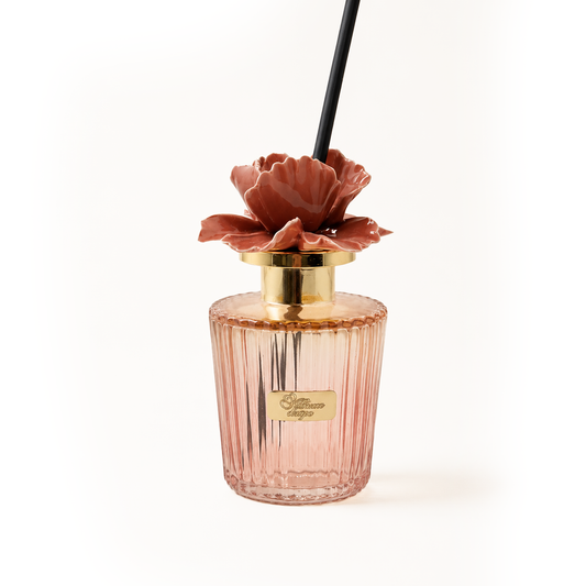 Pienne - Profumatore arancio con fiore