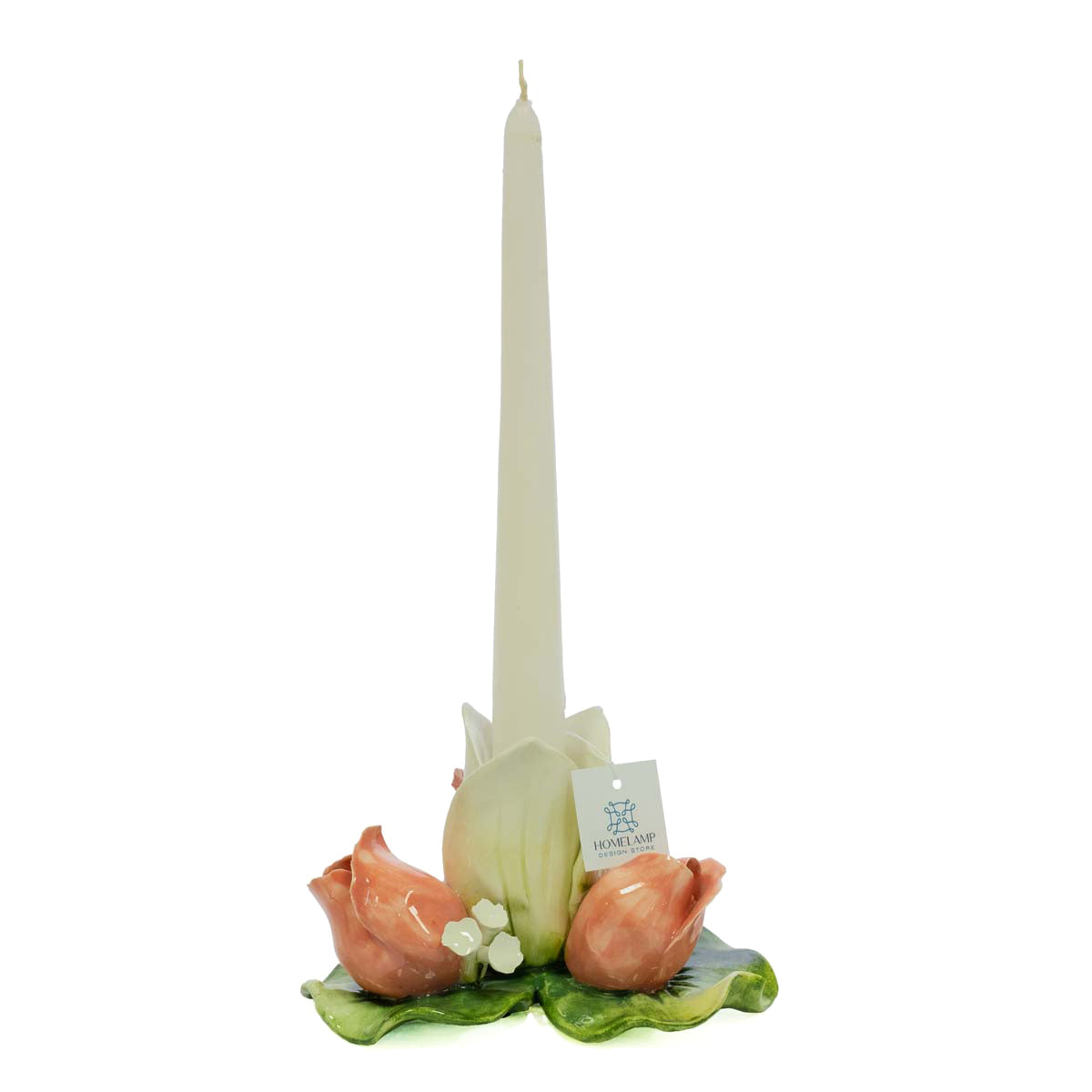 Dea Capodimonte - Portacandele con rose romantiche