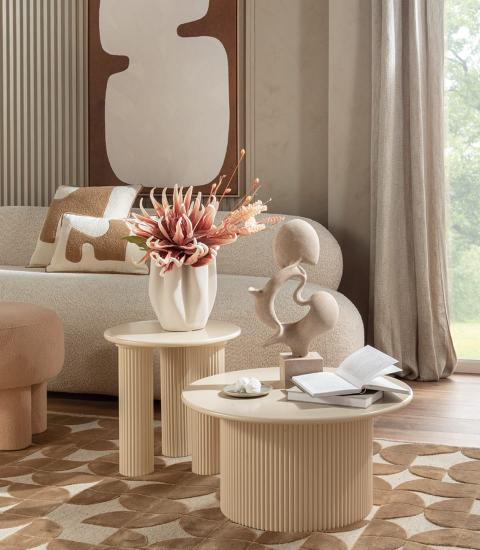 L'Oca Nera - tavolino tondo alto