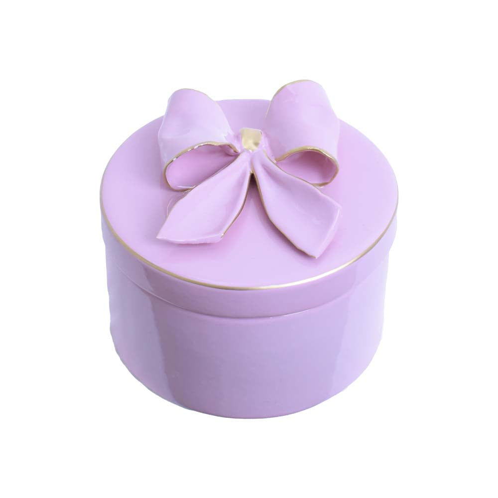 Dea Capodimonte - Scatola tonda con fiocco e righino dorato in più varianti