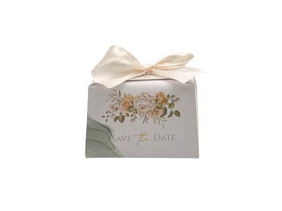 H.L. - Scatola bauletto decoro fiori