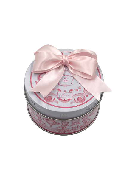 Sharon - Campana di Capri panna/roselline rosa