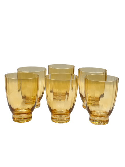 Royal Family - Set 6 bicchieri acqua ambra