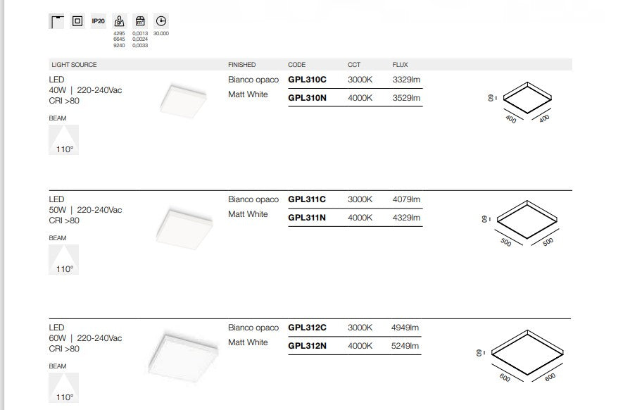 GEALED- Biham Q plafoniera