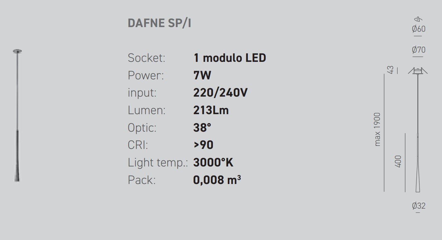 Gealuce - Dafne sospensione