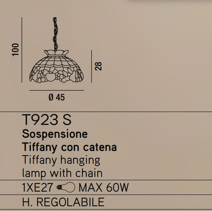 Perenz - Tiffany sospensione con catena