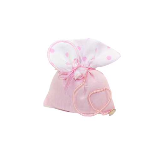 Infinito- Sacchetto rosa pois