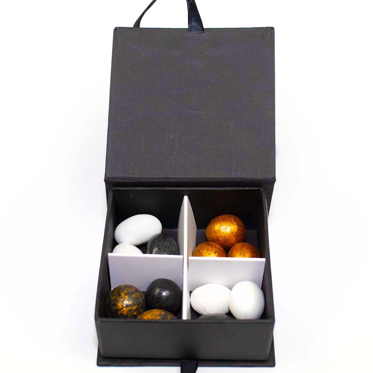 H.L. - Cofanetto libro telato nero da degustazione