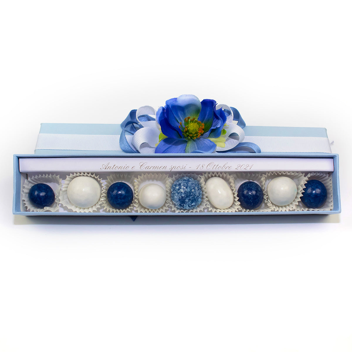 H.L. - Scatola rettangolare azzurra