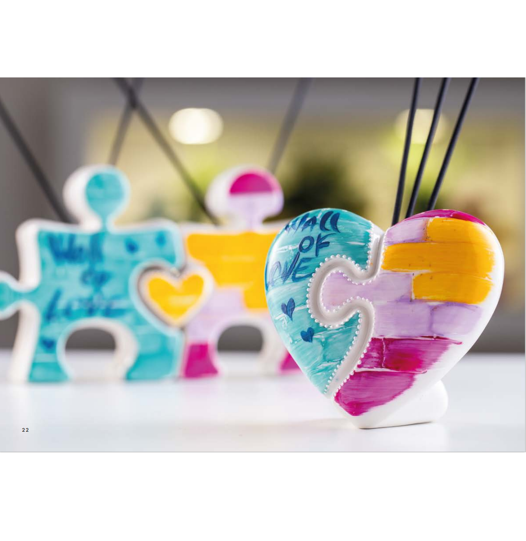 Sharon - cuore puzzle murales