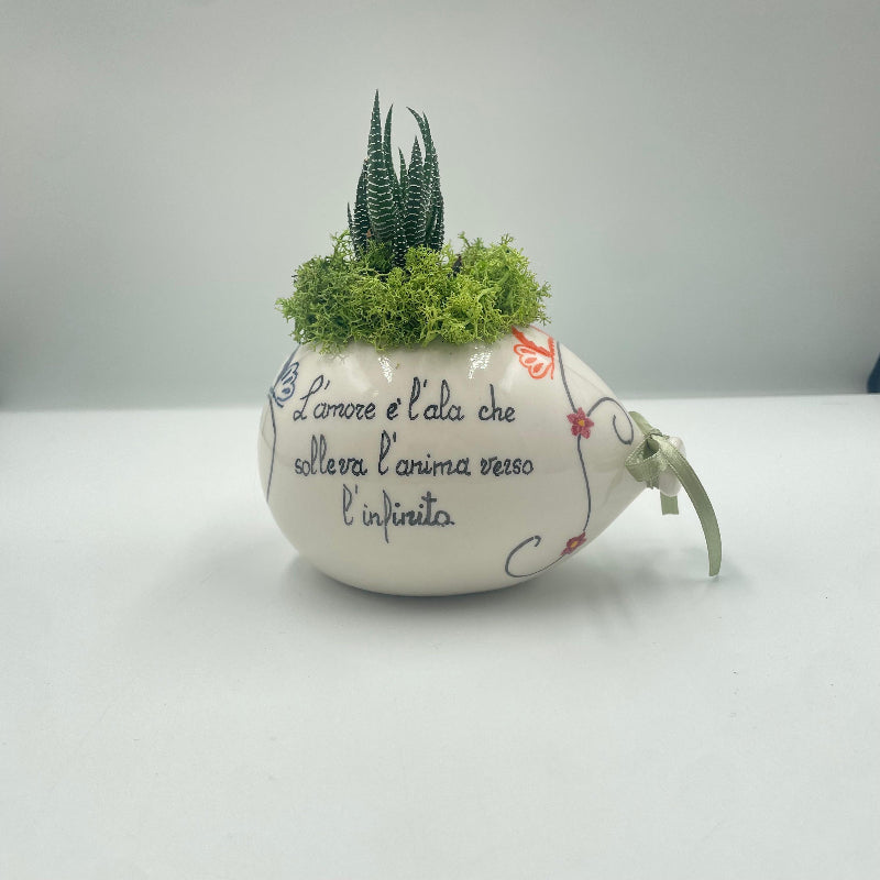 Pienne - Palloncino in ceramica con piantina