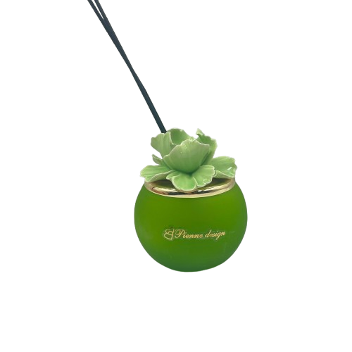 Pienne - Profumatore grande con fiore verde mela D.10