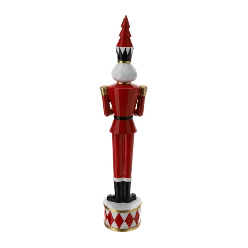 Hervit – Soldatino di natale fancy rosso/oro h47cm