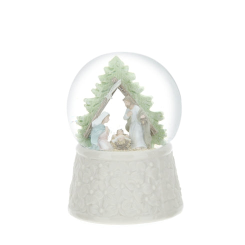 Hervit - palla acqua/neve base porc.dia.10x16cm
