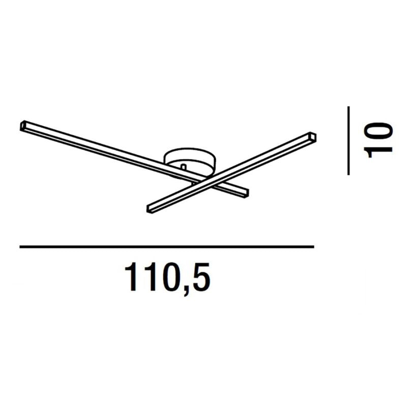 PERENZ- Syncro plafoniera/applique