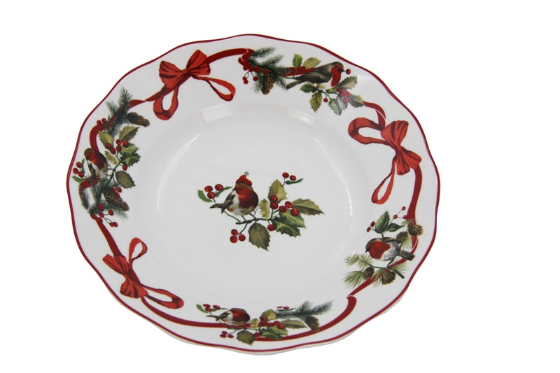 Royal Family - Servizio di piatti natalizio 18 pezzi christmas birds