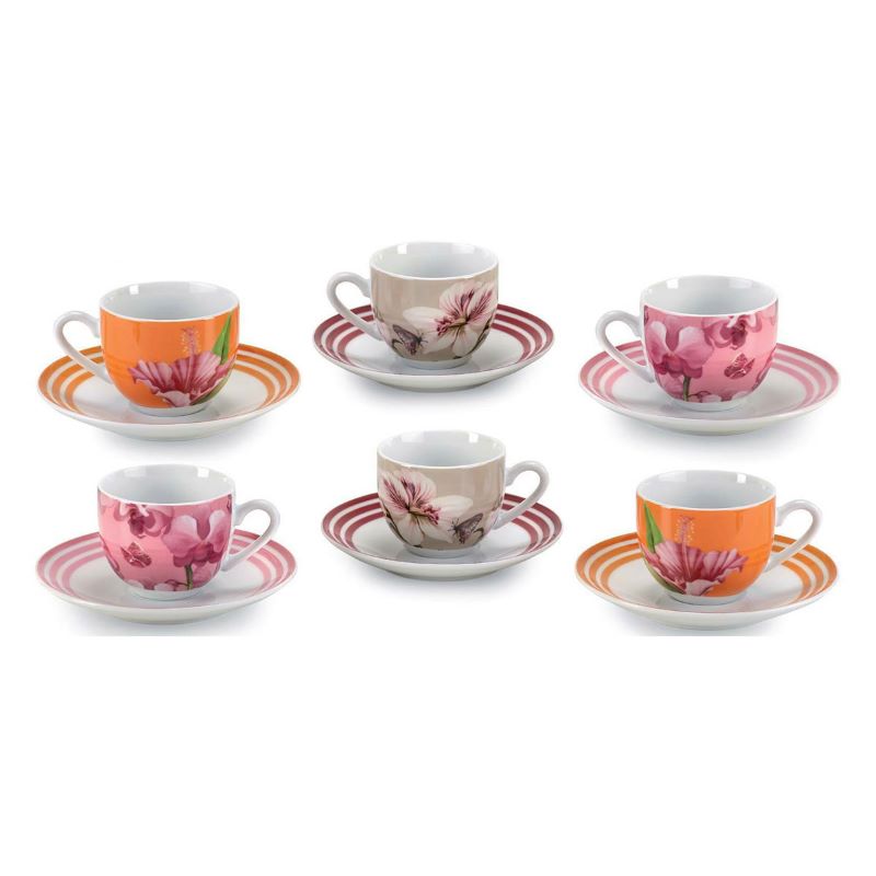 Fade - Blooming Set 6 Tazze Caffè in Porcellana 100 ml