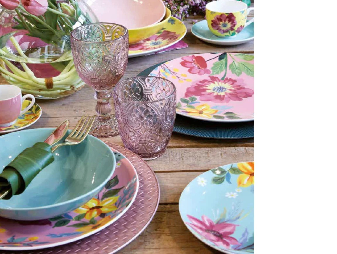 FADE - BOHO servizio di piatti tavola 18 pezzi in porcellana