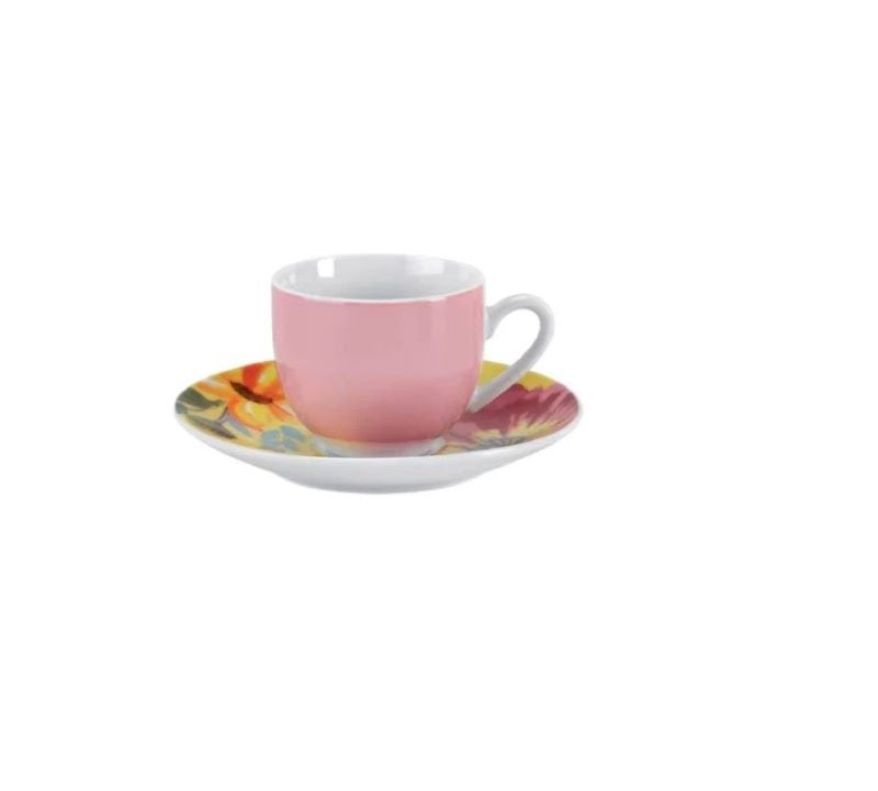 Fade - Set 6 Tazze Caffè Boho in Porcellana 100 ml