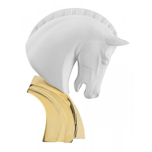 Bongelli - Testa Cavallo Bianco Stilizzato H 30 cm