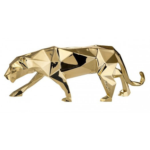 Bongelli - Statua Pantera stilizzata oro 40x15h