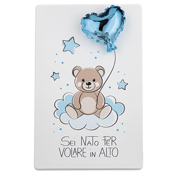 Bongelli - Quadretto orsetto palloncino celeste