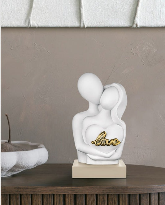 Bongelli - Coppia abbraccio oro scritta love