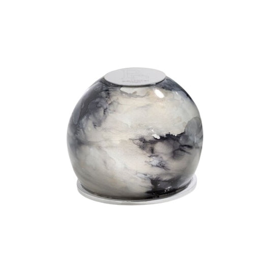 Buba - Lampada sferica effetto marmo nero diam. 16cm