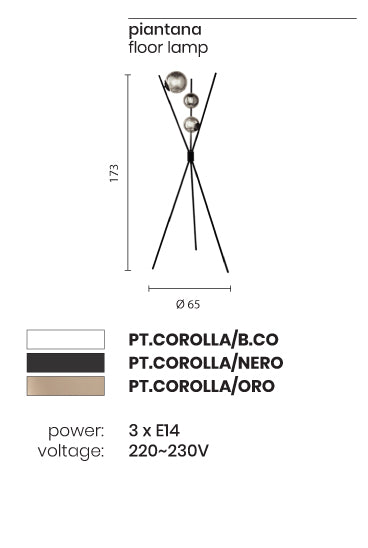 ONDALUCE- Corolla Piantana