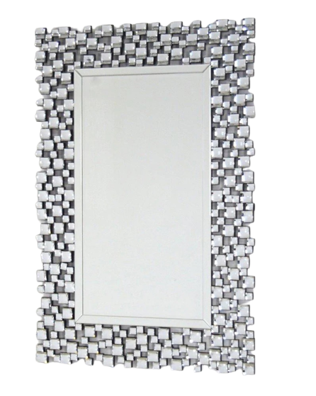 Ambienti Glamour - Specchiera Onda Silver