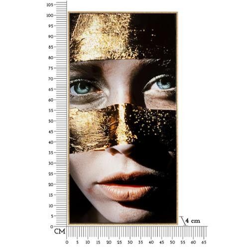 Mauro Ferretti - Dipinto Su Tela Laccato Nairobi Con Cornice B