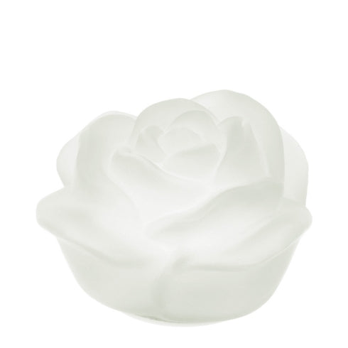 Hervit - Rosa in vetro satinato con luce a led ass