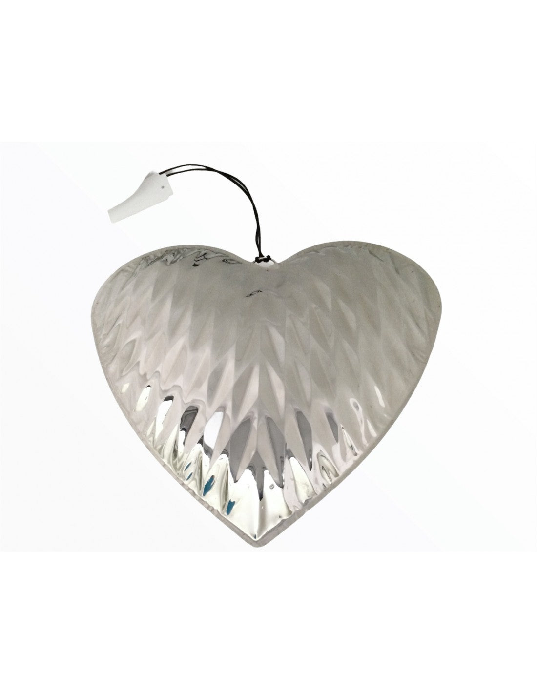 Hervit - Cuore Fuoriporta Appendino metallo cromo 21CM