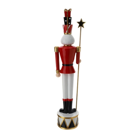 Hervit – Soldatino di natale fancy con scettro stella h46cm