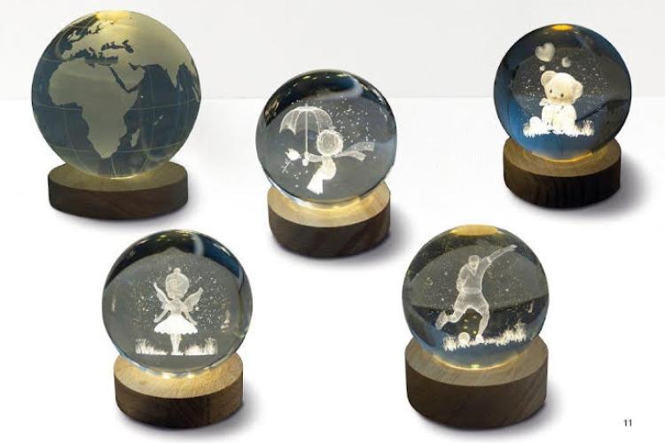 Margot Italia - Sfera orso grande con luce