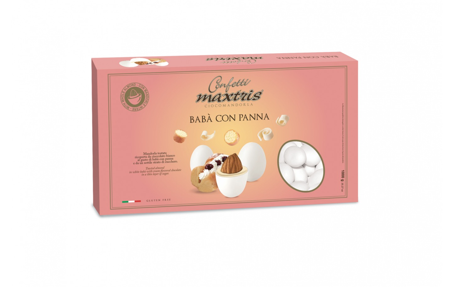Maxtris - Babà con panna bianco - 1Kg
