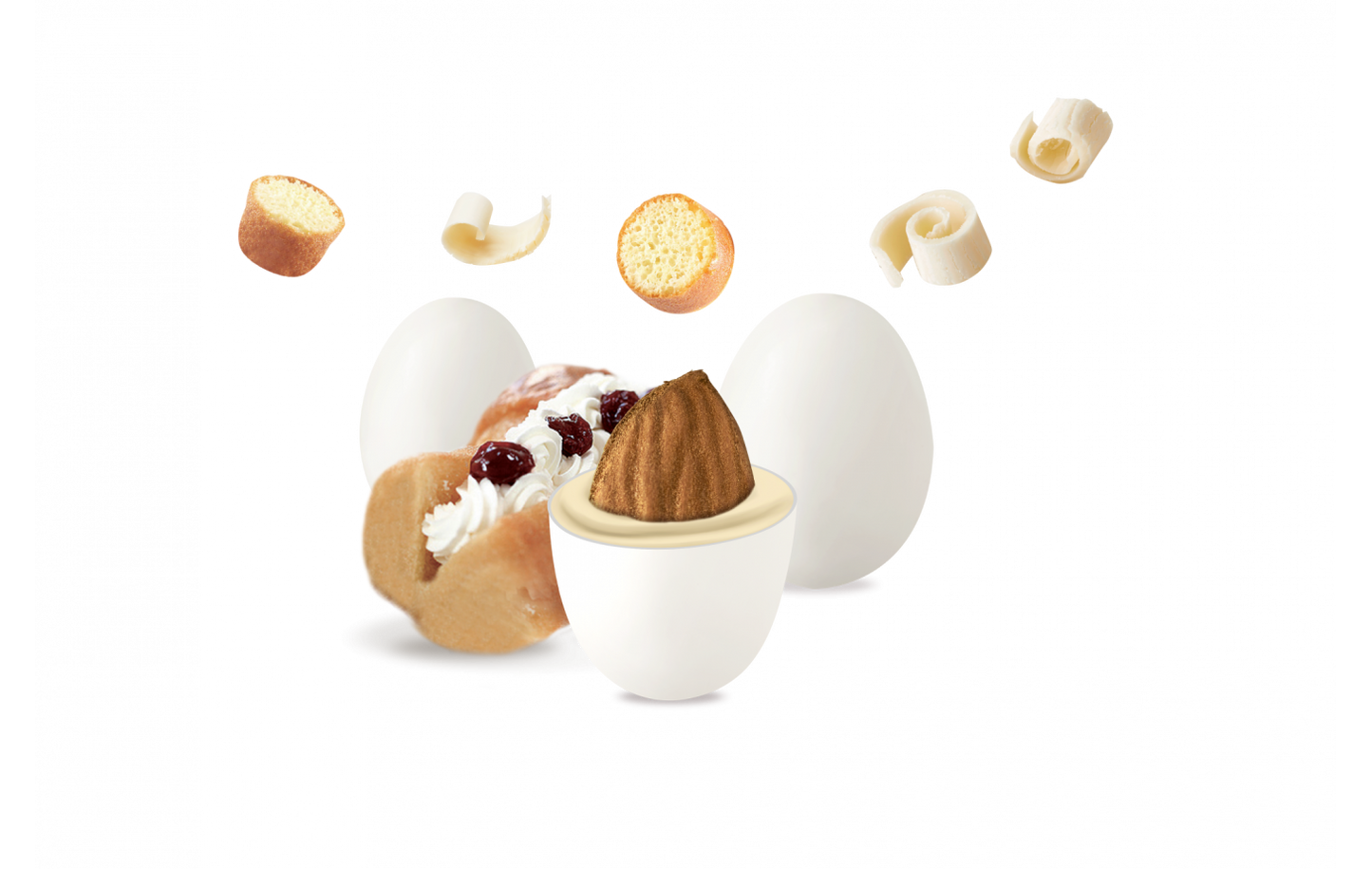 Maxtris - Babà con panna bianco - 1Kg