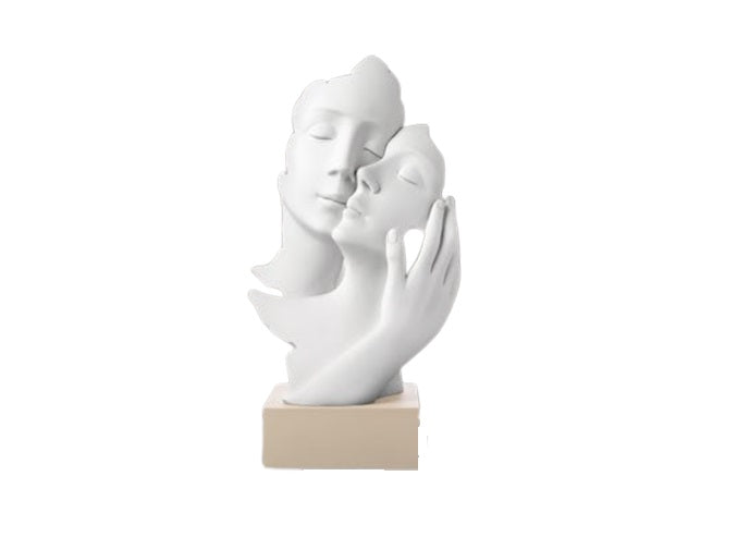 Bongelli - Scultura face mano base nocciola H17